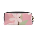 thumbnail image 2 of YFYANG Leather Portable Travel Small Makeup Bag, Multifunctional Storage Bag, Pink Painted Flowers Pattern Cosmetic Bag, 2 of 4