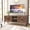 Dark Brown, variant on HLR 63" Modern TV Stands for Living Room, Long Wood Entertainment Center with 4 Doors Storage, Green