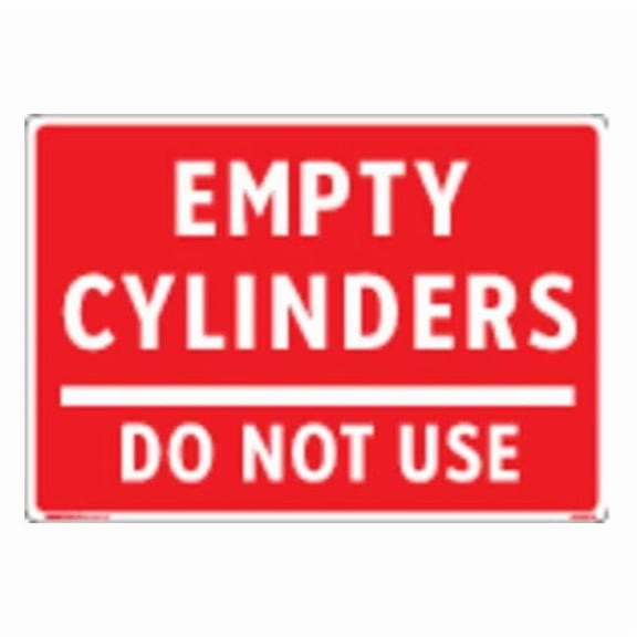 Electromark Gas Cylinder Sign Label,7 in x 10 in Y1345184