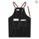 thumbnail image 3 of Delantal de mezclilla Correa Babero Delantal Barista Bartender Bbq Chef Uniforme Ropa de trabajo A - kaili Sencillez, 3 of 4