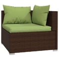 thumbnail image 2 of vidaXL 7 Piece Garden Lounge Set with Cushions Poly Rattan Brown, 2 of 5