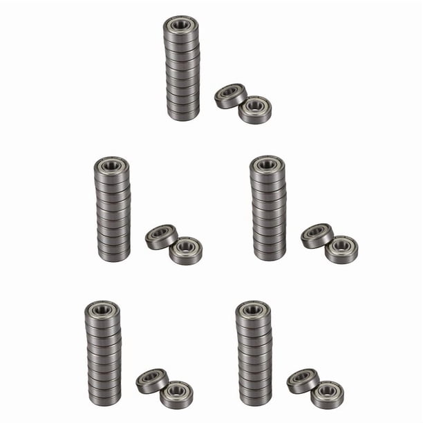60 Piezas 608Z 22 mm x 8 mm x 7 mm Rodamiento Rígido de Bolas de Una Hilera