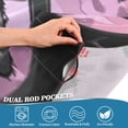 thumbnail image 4 of Cute Vampire with Cat Ears Valance Curtains Rod Pocket for Kitchen Living Room Windows Farmhouse Decor 54x18, 4 of 6