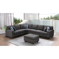 thumbnail image 3 of Ergode Casanova Dark Gray Linen 7Pc Modular Sectional Sofa and Ottoman, 3 of 3