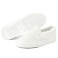 thumbnail image 2 of JENN ARDOR Sneakers For Women Comfortable Flat Shoes Adult Student Casual Shoes size 9 White, 2 of 7