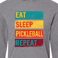 thumbnail image 4 of Inktastic Eat Sleep Pickleball Repeat Long Sleeve T-Shirt, 4 of 5