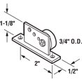 thumbnail image 2 of Prime-Line M 6035 Conjunto de soporte y rodillo para gabinete de bañera 3/4 pulg. Soporte de aluminio extruido con rodamientos de bolas de acero para neumáticos de nailon de borde plano (paquete de 2, 2 of 2
