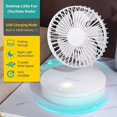 thumbnail image 1 of TopLLC 6-inch Small Fan Rotating Shaking Head Wall-mounted Ceiling Fan Night Light Camping Kitchen Mini Cold Small Table Fan fan fan, 1 of 1