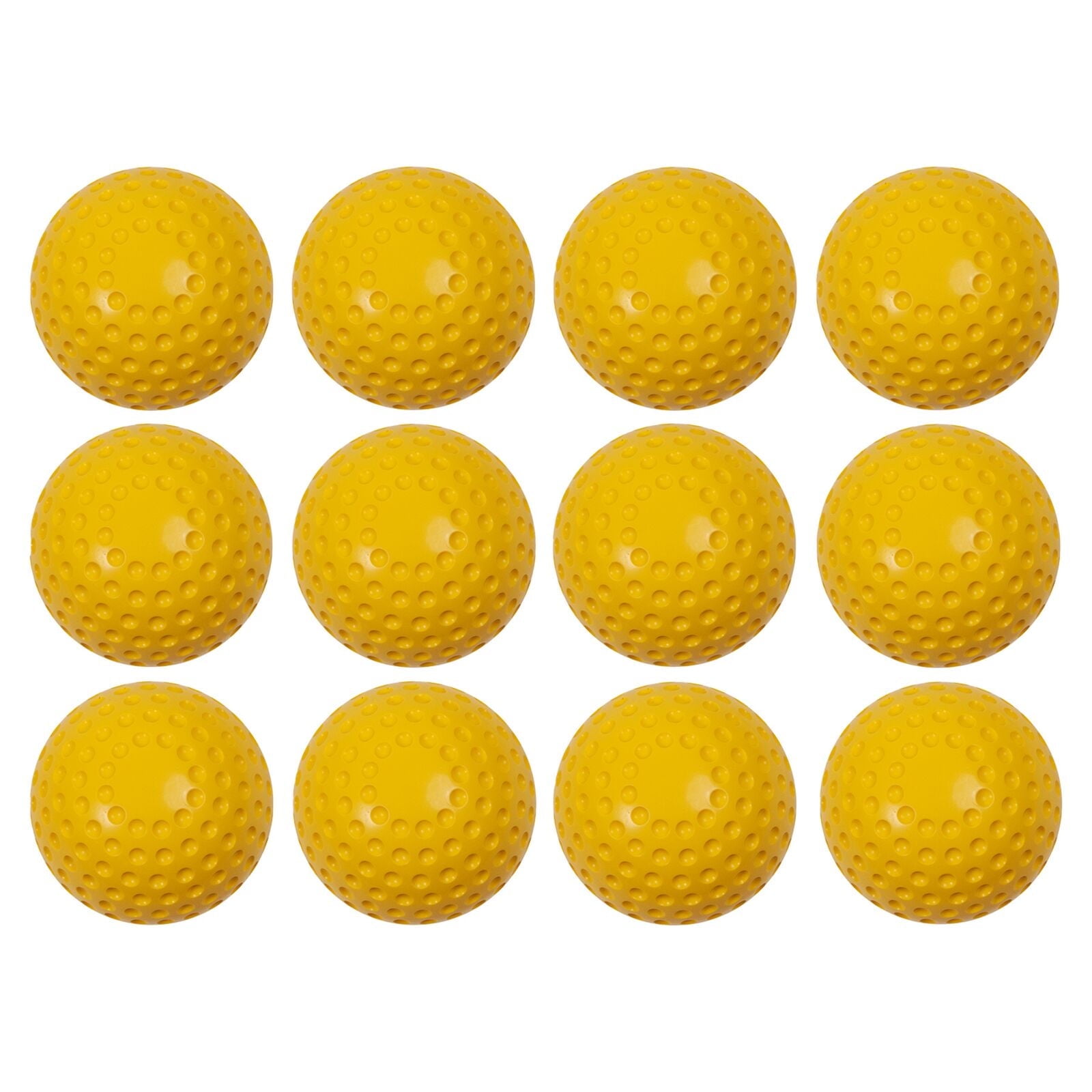 Champion Sports 11" Dimpled Pitching Machine Softballs - | PU Construction - Hand-Eye Coordination, Hitting and Fielding Practice - Indoor/Outdoor Use - pack of 12