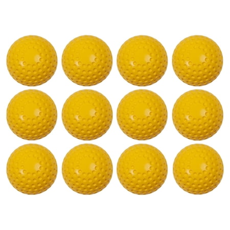 Champion Sports Pitching Machine Softball 12-Inch Yellow
