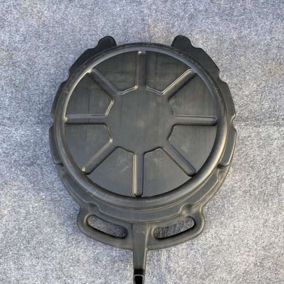 LABSERRON 1Pack Black Rectangular Pe Oil Drain Pan For Car Maintenance Tool Automotive Repair 20.1X14.9X4.7In