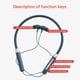 thumbnail image 4 of Auriculares Bluetooth, Auriculares Bluetooth con banda para el cuello, Auriculares deportivos inalámbricos estéreo HD, Auriculares Bluetooth para el cuello con micrófono con cancelación de ruido, Auri, 4 of 8