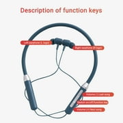 Lzobxe Bluetooth Headphones Neckband Bluetooth Headphones,HD Stereo Wireless Sports Earphones,Around Neck Bluetooth Headphones Noise Cancelling Mic,Magnetic Attraction on Clearance