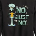 thumbnail image 3 of SpongeBob SquarePants - No Just No - Toddler & Youth Crewneck Fleece Sweatshirt, 3 of 6