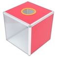thumbnail image 1 of OULII Raffle Boxes For Tickets Money Boxes Aluminum Alloy 1Pcs Red, 1 of 6