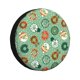 thumbnail image 1 of Fotbe Christmas Donuts Funda de Llanta de Repuesto con Estampado, Engrosada, Ajuste Universal para Jeep, Remolque, RV, SUV, Camión-17 inch, 1 of 6