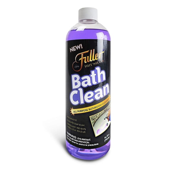 Fuller Brush Bath Clean – 24 oz Bathroom Cleaner Refill Bottle – Dissolves Soap Scum, Hard Water Stains & Mineral Build-Up – For Sinks, Showers & Tubs