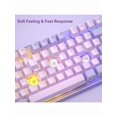 thumbnail image 3 of Gaming Keyboard and Mouse Combo, K1 RGB LED Backlit Keyboard with 104 Key Computer PC Gaming Keyboard for PC/Laptop(White),Violet Purple, 3 of 12