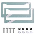 thumbnail image 2 of 2Packs License Plate Frames with Turquoise and White Geometric Pattern Includes Screws & Caps Full Accessories Included Size 6.3x12.2inch(16x31cm), 2 of 8