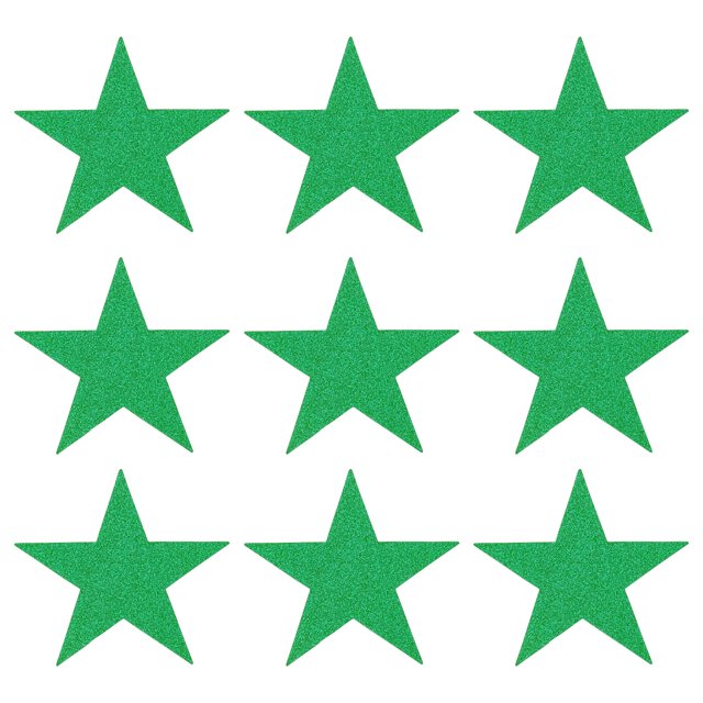 Estrella recortes papel Unique Bargains Confeti Adornos para Cumpleaños verde 5.3 pulgadas Paquete de 50