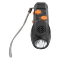 thumbnail image 2 of Linterna de emergencia Bling Bling con Radio AM FM carga USB alarma SOS 1200 mAh color negro, 2 of 12