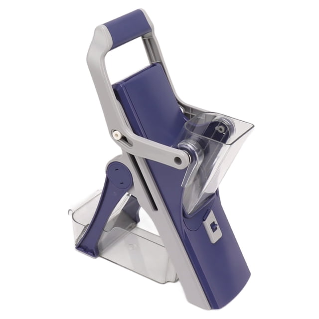 Picadora De Verduras Manual, Picadora De Acero Inoxidable ABS Cortador De Verduras 5 Cuchillas Intercambiables Ergonómico Fácil De Limpiar Para Zanahorias