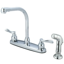 Kingston Brass KB8751NFLSP NuWave French Centerset Kitchen Faucet, Polished Chrome