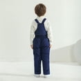 thumbnail image 5 of Valcatch Unisex Toddler Solid Color Snow Bib Overalls Waterproof Warm Down Puffer Snowsuit for Baby Boys Girls, 5 of 9