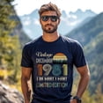 thumbnail image 3 of Vintage December 1981 T-Shirt - Retro Style Birthday Tee for Men - Meaningful Birthday Gift for December Born, 3 of 4