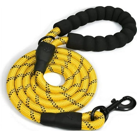 Doggy Tales Braided Leash 5FT - Yellow