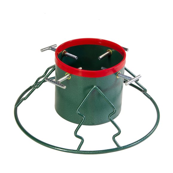 Yard Butler SH-7HCI Santa's Helper Small Christmas Tree Stand, Green & Red