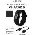 thumbnail image 4 of Fitbit Charge 6 Rastreador de actividad física negro con GPS y frecuencia cardíaca, 4 of 7