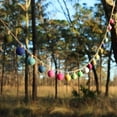 thumbnail image 7 of Felt Color Ball Lightbulb Garland, 7 of 7