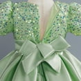 thumbnail image 6 of Girls Formal Dress Trendy Glitter Sequin Stain Patchwork Puffy Ball Gowns Cute Pageant Princess Flower Dresses, 6 of 7