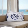 thumbnail image 5 of Waterproof Throw Pillow Covers Set of 2, 20x12 Inch Navy Blue Coastal Decorative Pillowcases Outdoor Pillow Slip Cushion Covers Set for Couch Tent Nautical Summer Beach Ocean, 5 of 7