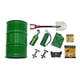 thumbnail image 5 of Vogacara Plástico RC Rock Crawler Simulación Accesorios de decoración Vehículos Caja de combustible Juego de espadas Surtido de repuesto para SCX10 Verde 2piezas Vogacara CBP182585, 5 of 6
