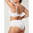thumbnail image 5 of SHARICCA Women Comfort Seamless Wirefree Bra Lace Patchwork Smooth T-shirt Bra, 5 of 7