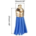 thumbnail image 2 of 1.46 Cuero Borla Llavero Borla Dije Granel con Tapa para Llavero Pulsera Joyería Fabricación Bricolaje Artesanía Accesorio 120uds, Azul, 2 of 7