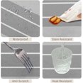 thumbnail image 4 of 60x84inches Rectangle Tablecloths Elegant Grey and White Stripes Minimalism Table Cloth Washable and Durable Polyester Table Cover for Dining Room Kitchen Buffet Banquet Parties Supplies, 4 of 7