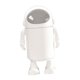 thumbnail image 1 of Papelera con forma de astronauta, con tapa deslizante, resistente y bonita Blanco, 1 of 8