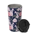 thumbnail image 2 of Lsque Rose Flowers Pattern Travel Coffee Mug 16oz: Insulated Coffee Cup with Leakproof Lid, Coffee Tumbler, Reusable Coffee Cups with Seal Lid, 2 of 8