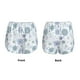 thumbnail image 3 of Balery Retro ice blue snowflakes Pantalones cortos deportivos para mujer con forro y dos bolsillos, elásticos, para entrenamiento, gimnasio, yoga-Small, 3 of 7