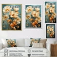 thumbnail image 4 of Designart "Impressionistic Twilight In Beige Poppies" Poppies Floater Framed Wall Decor, 4 of 5