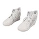 thumbnail image 4 of Zapatos de mujer con encaje de flores blancas, suela gruesa, transpirables, de piel sintética, informales, color blanco 37, 4 of 15