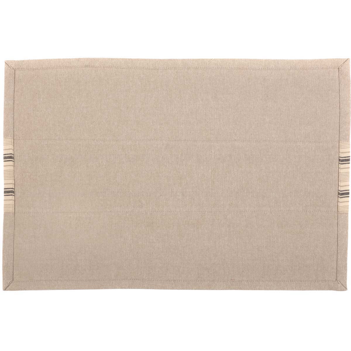 VHC Brands Farmhouse Tabletop & Kitchen-Sawyer Mill Runner, Placemat Set 12x18, Dark Creme Tan