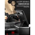 thumbnail image 4 of Poetic Révolution Étui pour Google Pixel 8A 5G, Étui de Protection Robuste Antichoc avec Support, Protecteur d'Écran Intégré Compatible avec Empreinte Digitale, Noir, 4 of 5