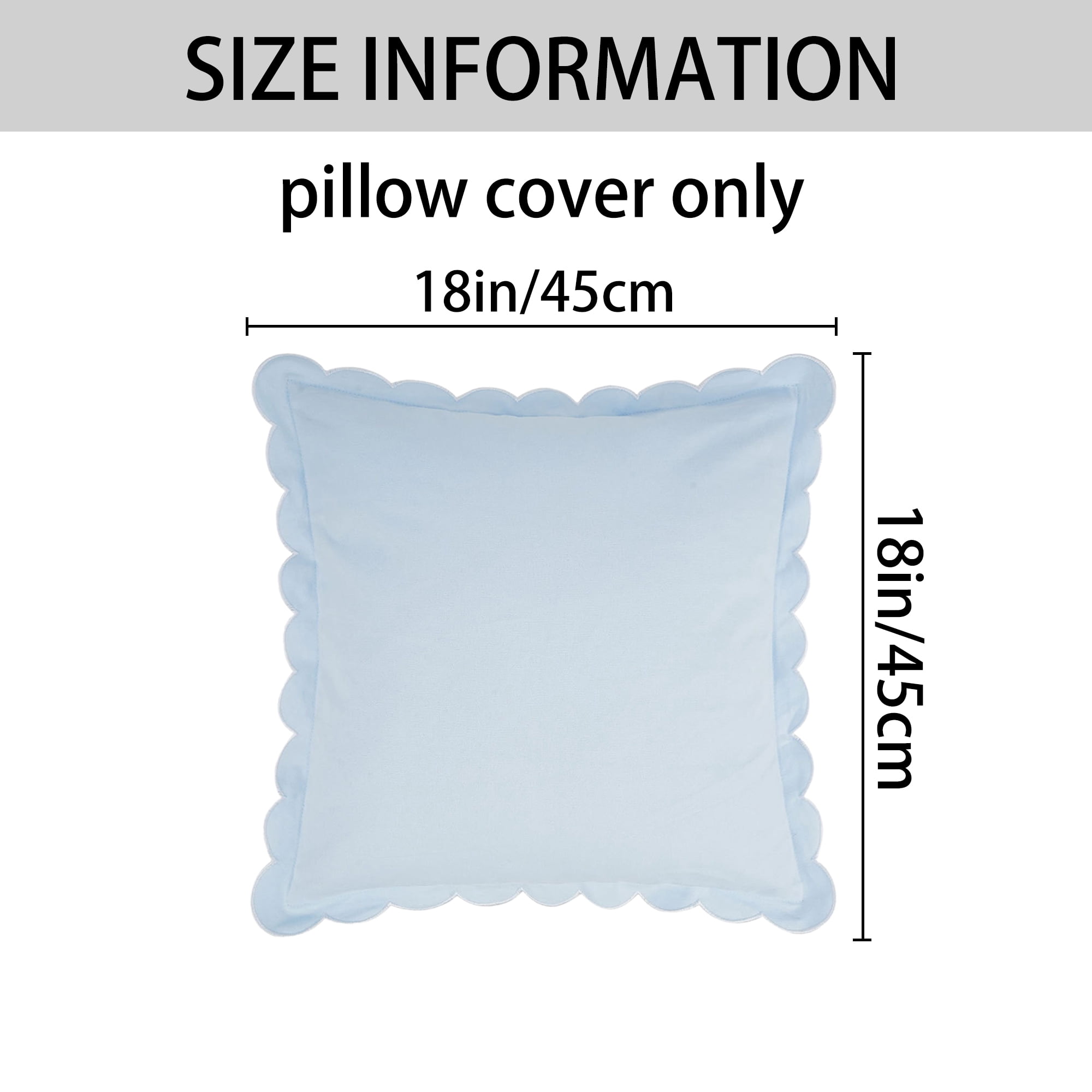 Unique Bargains 4 Pcs Soft Cotton Throw Pillow Covers Blue 18" x 18" Blue/Orange