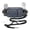 Grey Blue, variant on TUDEQU 6.5 in Nylon Adult Adjustable Hands-Free Dog Leash, Purple