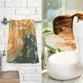 thumbnail image 7 of Rose Flowers Cotton Face Towels Soft Hand Towel Absorbent Bathroom Towel for Kitchen Hotel Decoration, 7 of 7