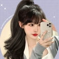 thumbnail image 4 of Ponytail Extension Claw Long Curly Wavy Natural Soft Clip Wig for Women Girls Invisible Synthetic Hairpieces, 4 of 5